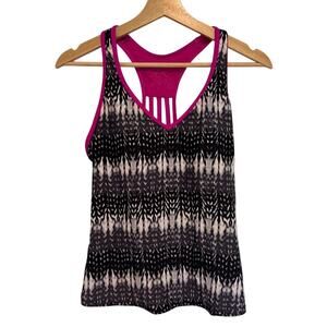 Gerry Athletic Tank Top Black Pink Built-In Bra Size S Women’s Workout Shirt